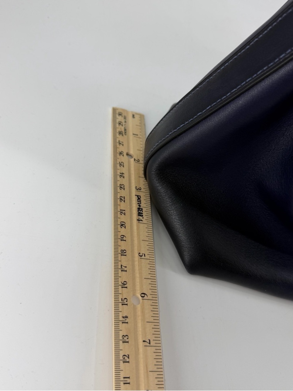 Coach Soft Empire Carryall Bag 40 Dark Navy Leather Purse - Picture 13 of 14
